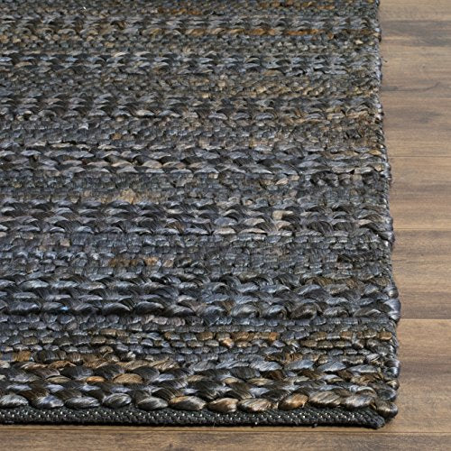SAFAVIEH Natural Fiber Collection Runner Rug - 2'3" x 8', Grey, Handmade Jute, Braided Woven Design, Ideal for Living Room, Bedroom (NF212G) - color: Grey, size: 2'3" x 8' (Runner)