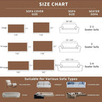 ROOMLIFE Boho Khaki Couch Cover for Dogs, Washable Non Slip Furniture Protector Couch Sofa Covers for 3 Cushion Couch, Soft Chenille Sofa Slipcovers Couch Cover Throw Blanket with Tassels 71''X118''