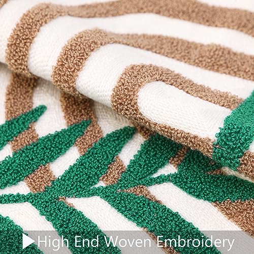 Merrycolor Boho Pillow Covers 18x18,Soft Mid Century Geometric Leaves Accent Pillows, Modern Aesthetic Decorative Throw Pillows for Couch Bed Sofa Bedroom,1 Pcs (Only 1 Pillow Cover) - color: Style F, style: 18 x 18-Inch