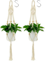 Hanging Planter For Indoor Plants,Macrame Plant Hanger,2Pcs Plant Hanger,Hanging Plant Holder,Plant Hangers,Plant Holder,Plant Hangers Indoor,Macrame Plant Hangers Indoor,Plant Hangers Indoor Macrame