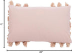 Safavieh Grema 12 x 20-inch Pink Bohemian Decorative Throw Pillow