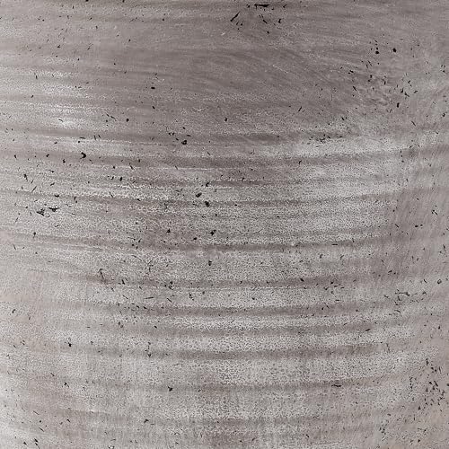 Henn&Hart 23" Modern 1-Light Table Lamp with White Fabric Drum Shade for Living Room, Bedroom, or Office, Rustic Earth