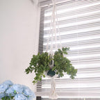 3 Pack Macrame Plant Hangers Handmade Woven Boho Hanging Planters for Indoor Plants Window Balcony Home Decor