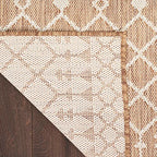 Nourison Home Positano Jute 6' x 9' Area Rug - Easy Clean, Non Shedding, Bed Room, Living Room, Dining Room, Kitchen (6' x 9') - color: Jute, size: 6' x 9' (Rectangular)