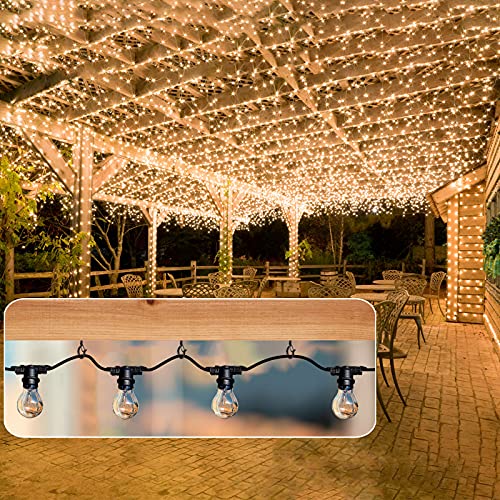 FSAH 36 PCS Q-Hanger Hooks with Safety Buckle, Windproof Screw Hooks for Outdoor String Lights Hanging Christmas Lights, Plants, with 1 Wing Nut Driver - color: Black, size: 36 Pcs