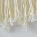 Jakalin Macrame Wall Hanging Boho Tassel Garland 57"x39" | Handmade Cotton Rope Wall Decor for Living Room, Bedroom, Nursery | Large Macrame Banner for Wedding Backdrop, Home Decoration
