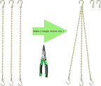 Chain for Hanging Plants,21 Inch Gold Hanging Chain, Small Hanging Basket Chain Kits with Hooks for Bird Feeder Hanging Basket Extender Porch Wind Chime (Gold, 21 Inch-6PCS)