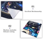 Lahasbja Blacklight Constellation Tapestry UV Reactive Sun and Moon Tapestries Spiritual Zodiac Astrology Tapestry Galaxy Backdrop Mystic Yin Yang Wall Hanging for Bedroom