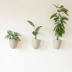 Make Good PlantPod Luxe Self-Watering Wall Planters (Set of 3, Stone) - Easy to Water and Install - Lightweight - Design Your Own Vertical Garden - Wall Planters for Indoor Plants