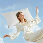 Shatex Soft Bed Pillows Available for All Season, Pillows for Sleeping King Size Relieve Cervical Fatigue Ergonomic Pillow Ultra Cozy and Breathable, 1 Pack, White