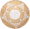 Craft County Hanging Wicker Wall Decoration – Add to Any Bedroom, Living, Sunroom – Available in Basket or Sun Pattern