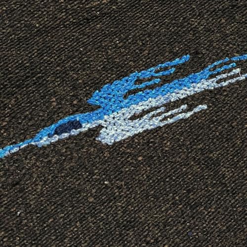Open Road Goods Mexican Thunderbird Yoga Blanket, Handwoven Throw for Yoga, Meditation, and Home Décor – Versatile Blanket for Beach, Picnic, Camping, or Outdoor Use - color: Dark Brown