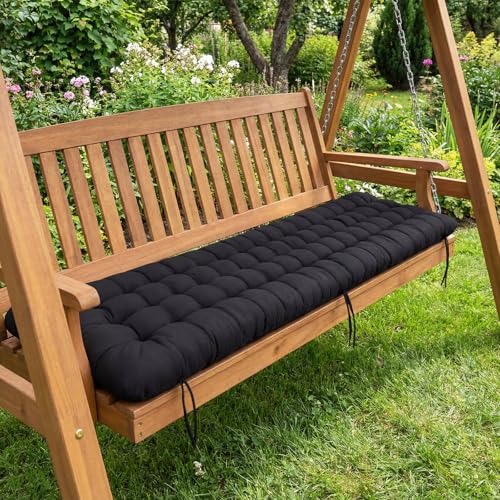 Wenqik Long Floor Cushion Large Floor Cushion with Brushed Cotton 74.8 x 27.5 x 3.15 in Jumbo Lounger Pillow for Outdoor Indoor Bay Window Meditation Yoga Reading Sleeping(Black) - color: Black