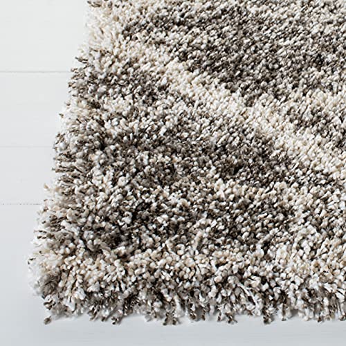 SAFAVIEH Hudson Shag Collection Accent Rug - 2' x 3', Distressed Grey & Ivory, Non-Shedding & Easy Care, 2-inch Thick Ideal for High Traffic Areas in Entryway, Living Room, Bedroom (SGH281K) - color: Distressed Grey/Ivory, size: 2' x 3' (Rectangular)