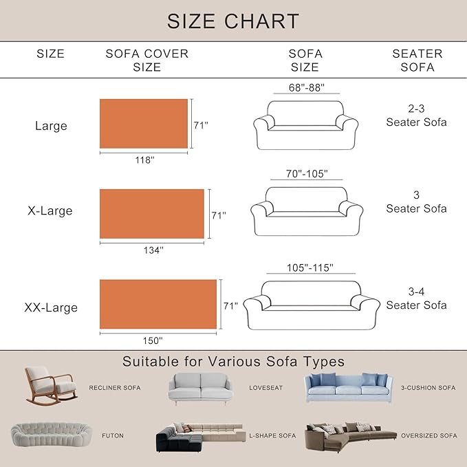 ROOMLIFE Thicked Striped Couch Cover with Tassel Black Chenille Sofa Cover Blanket for Sectional Sofa, Soft Sofa Slipcovers for L Shaped Love Seat 2-3 Cushion Couch Anti Slip Sofa Protector, 71"x134"