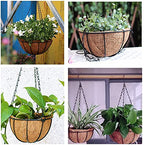 Legigo 3 Pack 14 Inch Hanging Basket Coco Liners Replacement, 100% Natural Round Coconut Coco Fiber Planter Basket Liners for Hanging Basket Flowers/Vegetables - color: 3pcs, size: 14 Inch