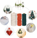 UHAPEER Macrame Kits for Adults Beginners, DIY Macrame Plant Hanger Kit and Macrame Supplies, with 3 mm Macrame Cord Cotton, Macrame Meads, Wooden Rings, Dream Catcher Rings, Craft Kits for Adults