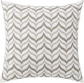 vctops Embroidery Cotton Decorative Throw Pillow Cover Boho Geometric Pattern Cushion Cover for Couch Sofa Bed (Geometric I,18"x18")
