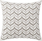 vctops Embroidery Cotton Decorative Throw Pillow Cover Boho Geometric Pattern Cushion Cover for Couch Sofa Bed (Geometric I,18"x18")