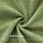 MIULEE Pack of 2 Couch Throw Pillow Covers 16x16 Inch Soft Sage Green Spring Chenille Pillow Covers for Sofa Living Room Solid Dyed Pillow Cases - color: Sage Green, size: 16" x 16" (Pack of 2)