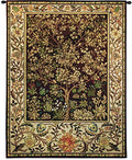 Tree of Life - Arts and Crafts - William Morris - Ornate Spiritual Tree Pattern - Cotton Woven Tapestry Wall Art Hanging - USA (53x40)