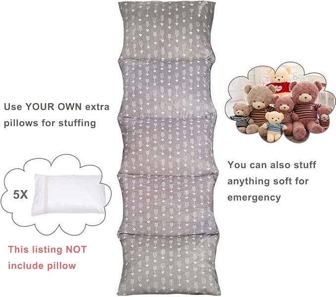 ICOPUCA Floor Lounger Pillow casing for boy Girl, Soft Minky Plush, Cover/Sleeve Only! Perfect Reading and Watching TV Cushion - Excellent for Sleepovers, Queen Size;