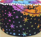 Indian Mandala Cotton Floor Pillow Ottoman Pouf Cover Bohemian Living Room Decor Footstool Cushion Cover Kids Bean Bag Seating Throw Pet Dog Bed
