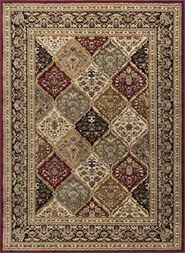 9x12 Area Rug for Living Room, Dining Room, Bedroom, Entryway | Alfombras para Salas | Large Rugs for Indoor | Traditional, Oriental | Red 8'9'' x 12'3'' - color: Red - Princeton, size: 8'9" x 12'3" (Rectangular)