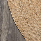 JONATHAN Y Soleil Jute Braided Circle Natural 6' Round Indoor Area Rug, Natural-Fibers, Geometric, Easy-Cleaning for Living Room, Bedroom, Kitchen, Pet Friendly, Non-Shedding (RNF103A-6R) - size: 6' (Round)