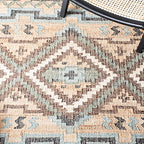 SAFAVIEH Kilim Collection Accent Rug - 2' x 3', Natural & Blue, Handmade Flat Weave Jute, Ideal for High Traffic Areas in Entryway, Living Room, Bedroom (KLM760M) - size: 2' x 3' (Rectangular)