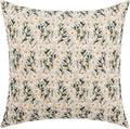 vctops Boho Floral Embroidery Decorative Throw Pillow Cover Daisy Embroidered Linen Cushion Cover for Couch Sofa Bed (Daisy,18"x18")