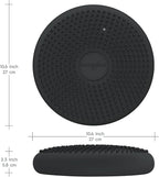 BouncyBand Wiggle Seat, Gray, 1-Pack – Small 10.75” D x 2.5” H Wobble Cushion for Kids Aged 3-7 – Sensory Tool Promotes Active Learning & Improves Productivity – Includes Pump for Easy-Inflation