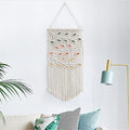 BMIDRUT Macrame Hanging Tapestry Boho Hand Woven Tapestries Dream Catchers Boho Wall Art Decor Home Wall Decor Wall Pediment 16x30 Inch