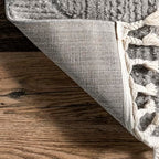 Nuloom Kerry Light Grey, 2' x 3', Geometric, Soft and Cozy, High Traffic, Stain Resistant, Easy Clean, Durable Area Rug for Bedroom, Living Room, Dining Space, Den, Foyer, Entryway - color: Kerry Light Grey, size: 2' x 3' (Rectangular)