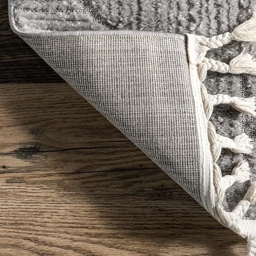 Nuloom Kerry Light Grey, 2' x 3', Geometric, Soft and Cozy, High Traffic, Stain Resistant, Easy Clean, Durable Area Rug for Bedroom, Living Room, Dining Space, Den, Foyer, Entryway - color: Kerry Light Grey, size: 2' x 3' (Rectangular)