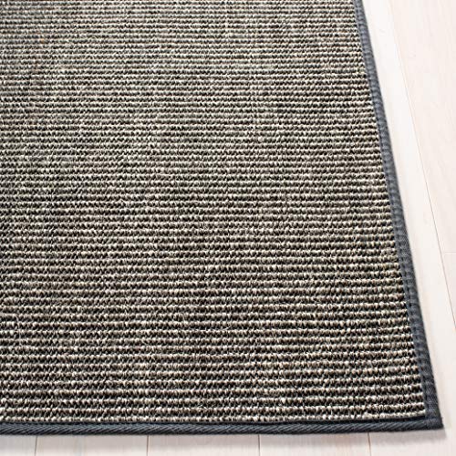 Martha Stewart x SAFAVIEH Area Rug Collection - 9' x 13', Charcoal, Sisal & Jute, Farmhouse Style, Ideal for Living Room, Bedroom, Office, Dining Space (MSR9501F) - color: Charcoal, size: 9' x 12' (Rectangular)