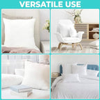 Throw Pillow Inserts (1 Piece, White), 18x18 Inches - Premium Cushion Fillers for Sofa, Bed, and Home Décor (18x18 Inch)