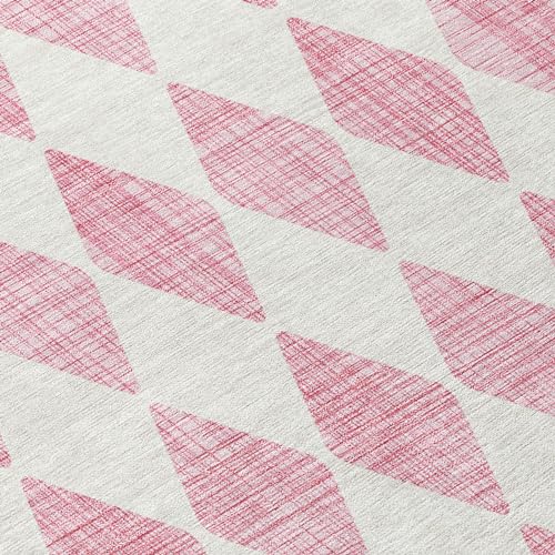 Addison Rugs Chantille ACN578 Pink 3' x 5' Indoor Outdoor Area Rug, Easy Clean, Machine Washable, Non Shedding, Bedroom, Living Room, Dining Room, Kitchen, Patio Rug - color: Pink, size: 3' x 5' (Rectangular)