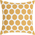 vctops Embroidery Cotton Decorative Throw Pillow Cover Boho Geometric Pattern Cushion Cover for Couch Sofa Bed (Yellow C,18"x18")