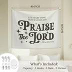 STHTTSW Vintage Christian Bible Wall Tapestry, Christian Wall Art Home Decor, Inspirational Wall Decor Tapestry for Bedroom, Living Room Dining Room Office, Gift for Women, 50x60 Inch