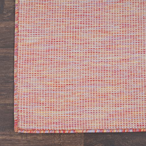 Nourison Home Positano Rainbow 2'2" x 12' Area Rug - Easy Clean, Non Shedding, Bed Room, Living Room, Dining Room, Kitchen (12' Runner) - color: Rainbow, size: 2'2" x 12' (Runner)