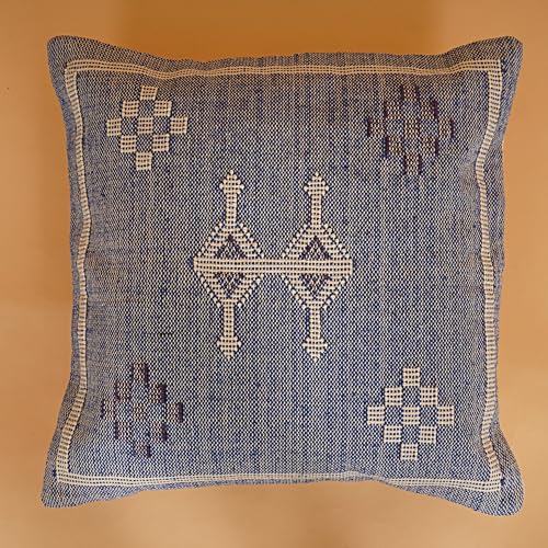 Indian Cotton Cushion Cover Sabra Kilim Pillow Cover Designer Decorative Sofa 18x18 Inche Handwoven Cushion Case for Farmhouse Home Decor Spring Decorative Pillow (Pattern 7) - color: Pattern 7