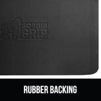 GORILLA GRIP Comfortable Cushioned Kitchen Mats for Floor, 58x20, Waterproof and Stain Resistant Soft Top, 3/4 Inch Thick Ergonomic Standing Desk Anti Fatigue Mat, Foam Supports Ankles and Feet, Grey