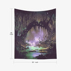 EMMTEEY Horror Tapestry Halloween Tree 50X60 Inch Vertical Tapestry Wall Art Hanging Tapetries for Bedroom Living Room Dorm Décor