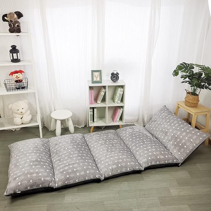 ICOPUCA Floor Lounger Pillow casing for boy Girl, Soft Minky Plush, Cover/Sleeve/Casing ONLY! Perfect Reading and Watching TV Cushion - Excellent for Sleepovers, King Size;