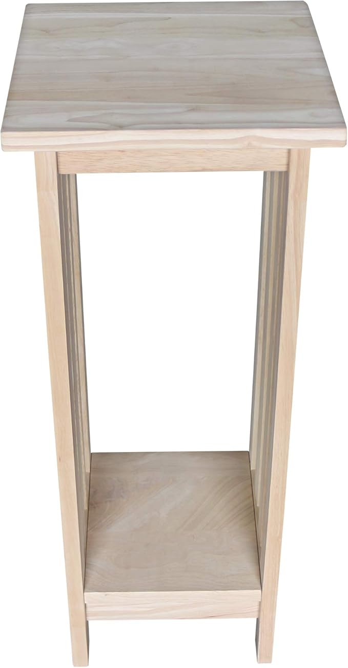 International Concepts Mission Plant Stand, 30-Inch High, Solid Parawood, Unfinished