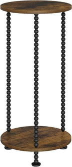 YINMIT Plant Stand Indoor, 2 Tier Small Plant Stand, 23" Tall Metal Spindle Poles Plant Stands, Corner Flower Pot Stand, Plant Tables Indoor, Planter Pot Holder for Balcony Garden Patio Living Room
