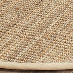 SAFAVIEH Natural Fiber Collection Area Rug - 11' Round, Natural, Handmade Farmhouse Jute, Ideal for High Traffic Areas in Living Room, Bedroom (NF730C)