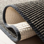 Martha Stewart x SAFAVIEH Area Rug Collection - 2'3" x 10' Runner, Charcoal, Sisal & Jute, Farmhouse Style, Ideal for Living Room, Foyer, Bedroom, Hallway (MSR9501F) - color: Charcoal, size: 2'3" x 10' (Runner)
