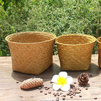 Planter Basket Indoor Outdoor Garden Hand Woven Flower Pots Cover Plant Containers Decoration Planter Decoration Storage